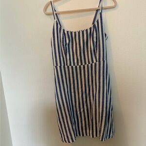 Old Navy Navy and White Striped Summer Dress